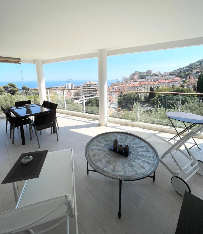 Grand 3 Pieces Avec Terrasse Vue Mer Tout Confort Beausoleil Exterior foto